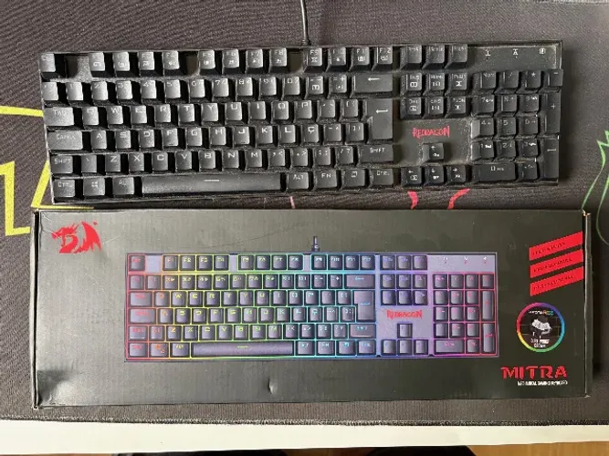 Teclado Mecânico Redragon Mitra K551RGB Brown