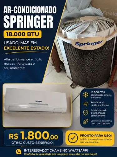 Ar condicionado 18mil BTUs instalado