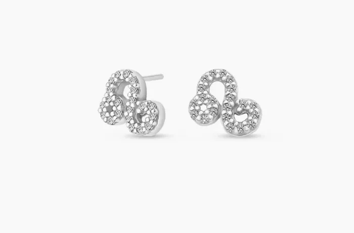 Brinco signo leão original vivara em prata 925 