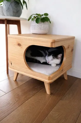 CASINHAS DE GATO 100% DE MADEIRA MACIÇA