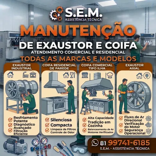 Manutenção de Coifa e Exaustor