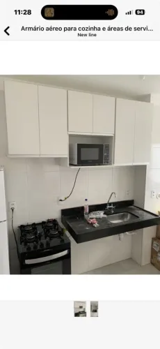 Armário aéreo para cozinha e áreas de serviços 