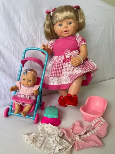 Boneca mamãe e filhinho