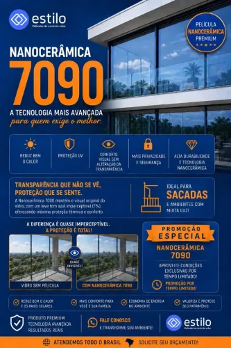 Película de controle solar premium.