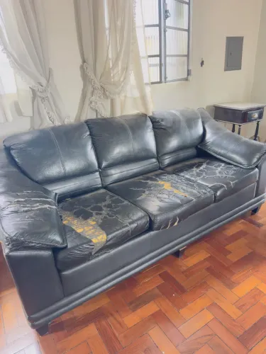 Conjunto de sofa de couro para reformar 