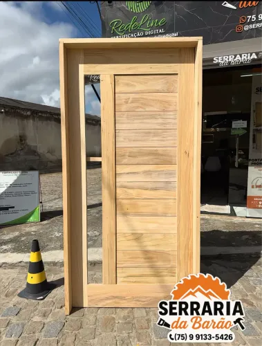 Porta e Janela em Madeira Angico - Pronta Entrega (Vários Tamanhos)