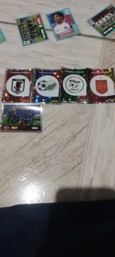Figurinhas brilhantes da copa