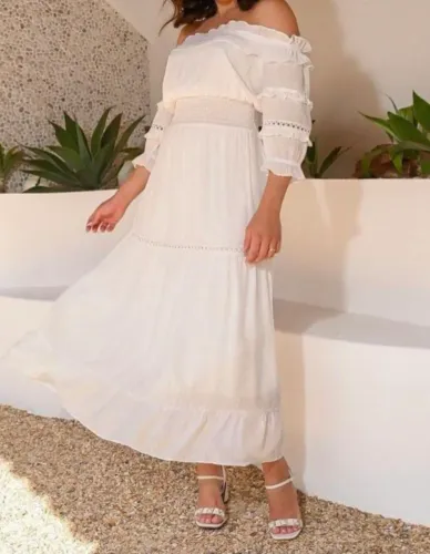 Vestido branco off white M