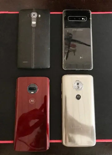 Lote 4 Celulares para Conserto ou Peças - LG, Samsung, Motorola