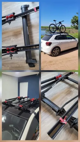 Transbike - Rack Eqmax New Wave p Vw Polo 2018/2025 - Preto