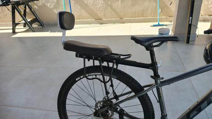 Bagageiro garupa bike com cadeirinha