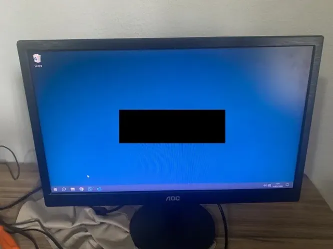 Monitor AOC LED 18,5? e970Swnl + Cabo VGA - Ótimo Estado