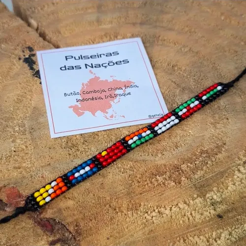 Pulseira Bandeiras das Nações - Ásia 2