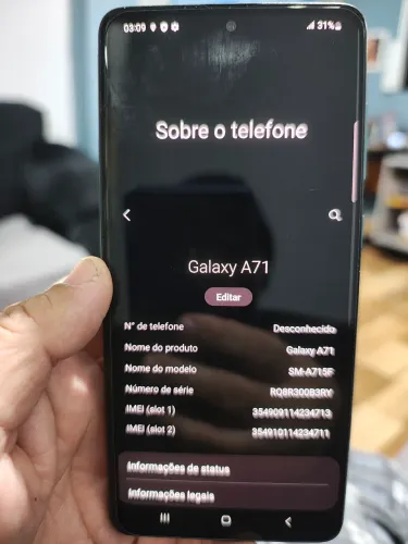 Celular Samsung A71 128 todo original 
