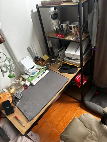 Conjunto escritorio mesa e cadeira