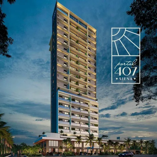Portal 407 Siena | 1 Quarto | 49m² | 1 Vaga | R$ 500 Mil | 407 Sul