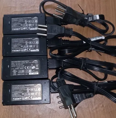 04 Fontes _ Injetores Poe, Ubiquiti, 24v/12w, seminovos