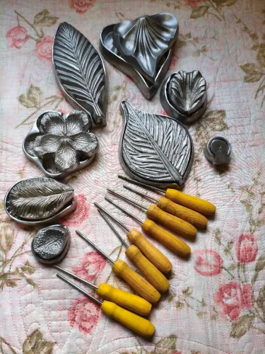 Frisador de alumínio kit flores  EVA + ferro de passar