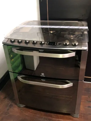 Fogão 5 Bocas Electrolux Automático com 2 Fornos e Tripla Chama