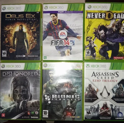 6 jogos Xbox 360