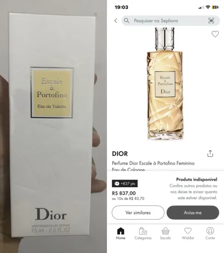 Dior escale a Porto fino 75ml