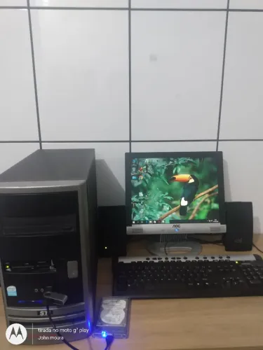 Pc completo dual core 2.2 GHz, 4 GB memória, placa de vídeo 256mb