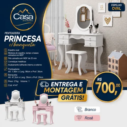 Penteadeira princesa