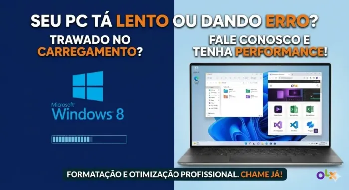 Formatação de PC, All in One e Notebook - Atendimento Noturno e Fim de Semana