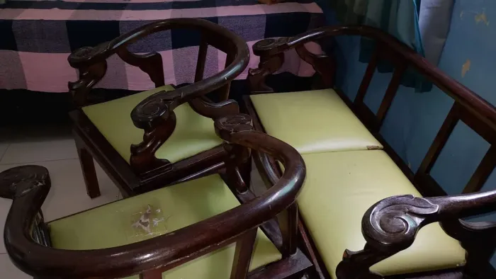 Conjunto Banqueta madeira