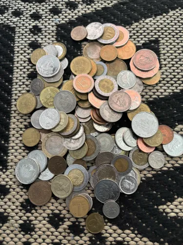 lote 50 moedas antigas