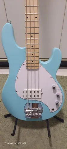 Baixo Waldman músic boy BLUE headstock modelo músic man zerado