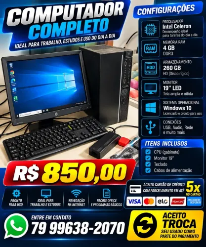 Computador Intel celeron