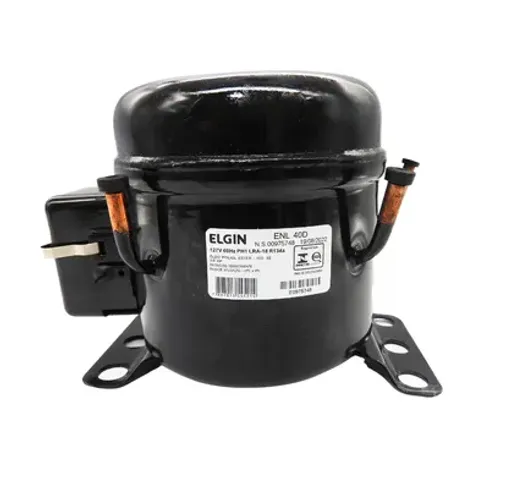 Compressor Elgin ENL40D 1/8 HP R-134a 127 V - Novo