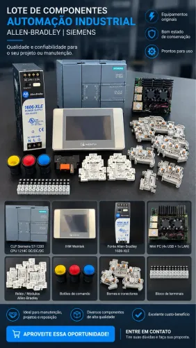 Kit Automação Industrial Siemens + Allen-Bradley + IHM Weintek + Mini PC