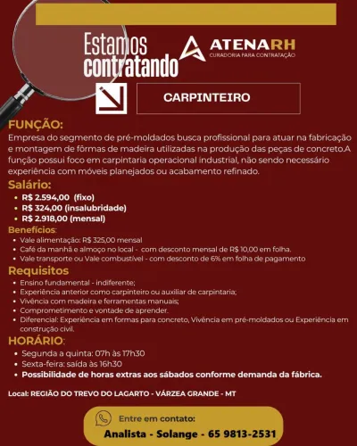 Vaga de emprego
