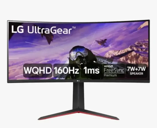 MONITOR GAMER LG ULTRAGEAR CURVO - Tela VAde 34" 3440 x 1440