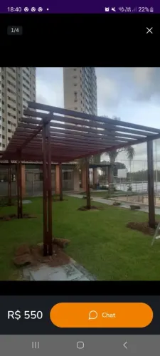 CARAMANCHÃO, PERGOLADO E COBERTURA m²