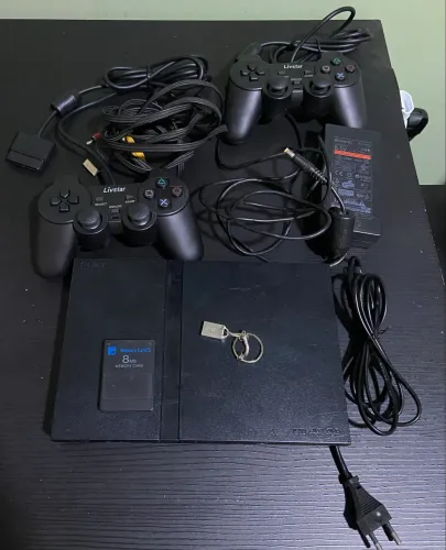Playstation 2 - com jogos no pen drive
