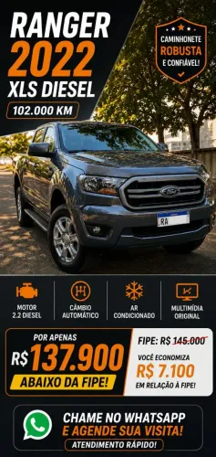 Ford Ranger XLS 2.2 4X2 CD Diesel Aut. 2022