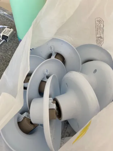 KIT COM 9 PLAFON BRANCO