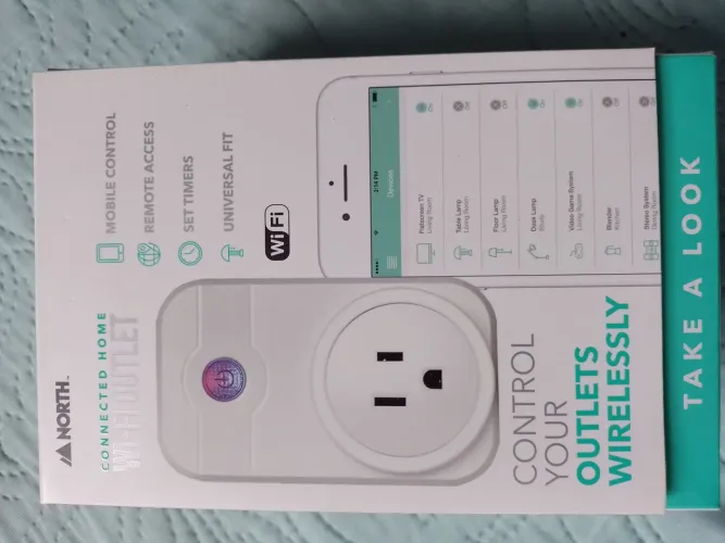 Tomada inteligente Wi-Fi North Connected Home (North Smart) - plug padrão americano