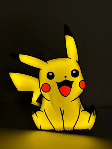 SUPER OFERTA QUEIMA DE COLEÇÃO Luminária 3D Pikachu