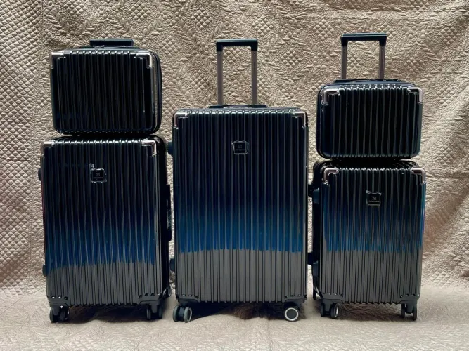 Kit malas 5 peças G/M/P 2 frasqueiras Polipropileno 