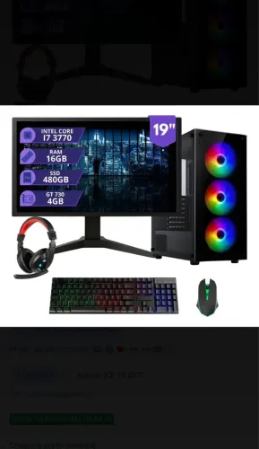 Computador Gamer, 2 meses de uso 0 bala.