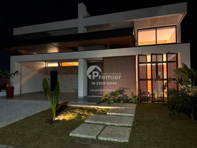 Casa Térrea Contemporânea com 4 Suítes no Condomínio Duas Marias em Indaiatuba