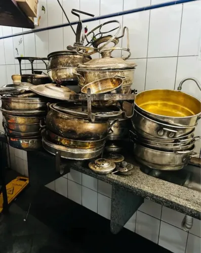 Rechaud de prata leia o anúncio
