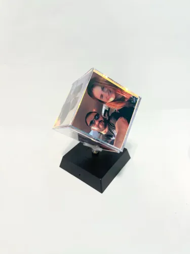 Cubo com fotos - Dia dos namorados