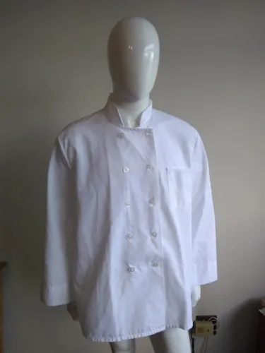 Dólmã Chef Manga Longa Branco
