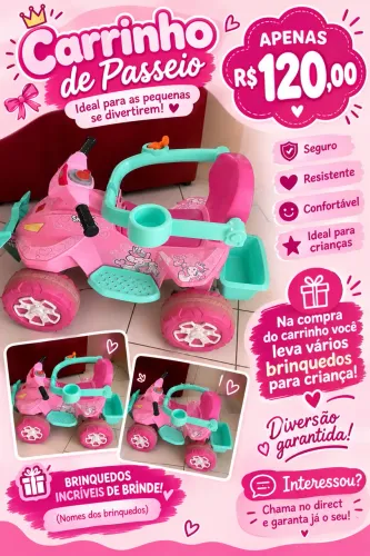 Carrinho de passeio infantil
