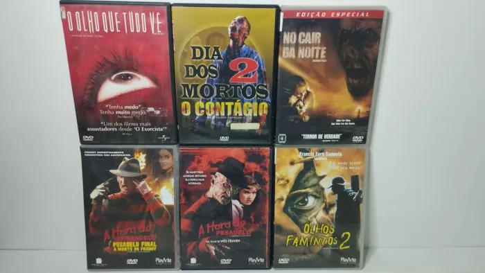 Lote 4 de Filmes de Terror Originais R$:150 Reais